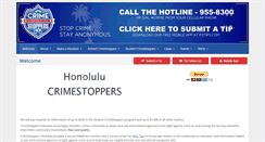 Desktop Screenshot of honolulucrimestoppers.org