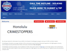 Tablet Screenshot of honolulucrimestoppers.org